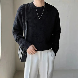 [Korean Style] 6 Colors Wool Round Neck Knitted Pullovers