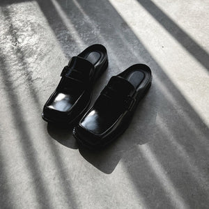 [Korean Style] Patent Leather Oxford Slippers
