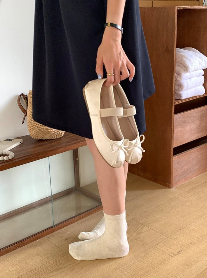 [Korean Style] 3 Color Ballet Core Mary Jane Ballet Flats