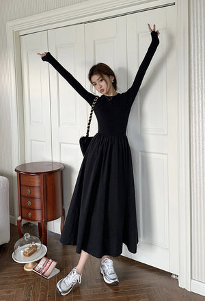 Korean Full Sleeve Dress Korean Long Sleeve Dresses New Fashion Spring/ Summer 2024 Korean Full Sleeve Dress Korean Long Sleeve Dresses New Fashion Spring/ Summer 2024
