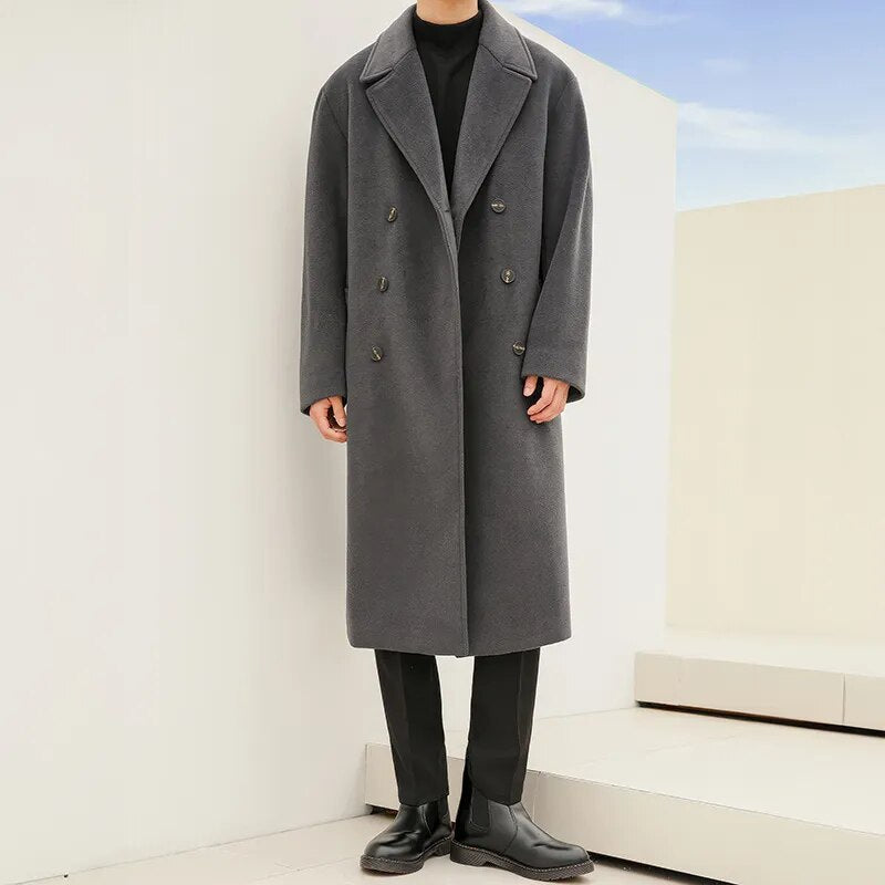 [Korean Style] 3 Colors Cashmere Oversized Coats