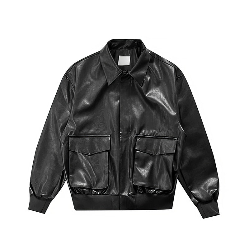 [Korean Style] 3 Colors Biker Leather Jackets