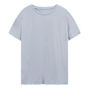 [Korean Style] Six Colors Round Neck Basic Casual T-Shirt