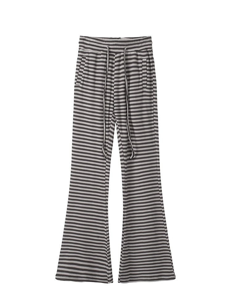 販売での到着 y2k wide stripe flare pants | www.clinicacemein.com