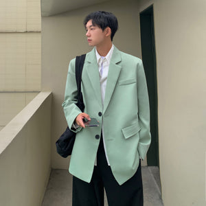 [Korean Style] Oversized Solid Color Blazers