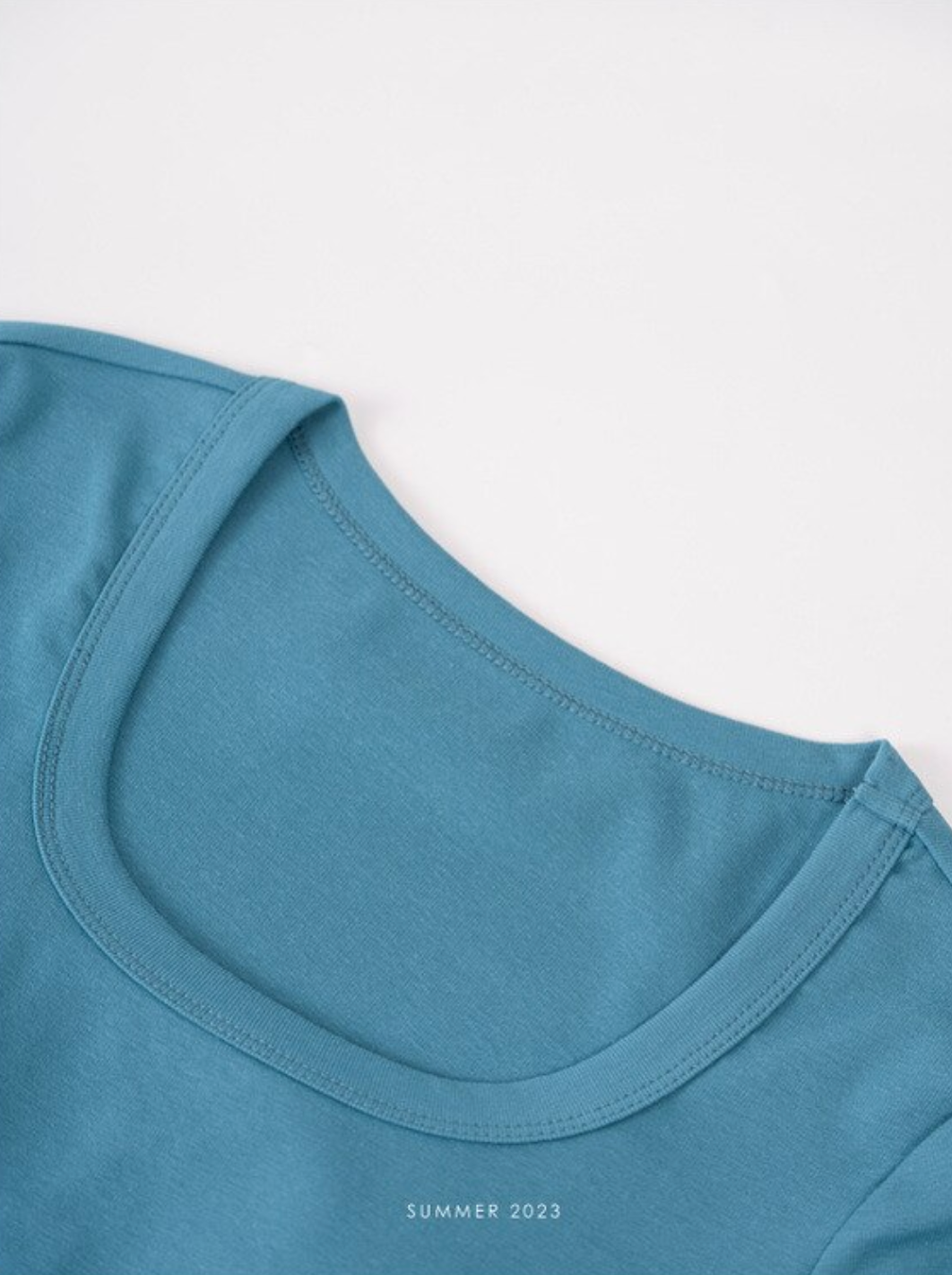 [Korean Style] 9 Color U-neckline Crop Bra Top T-Shirt