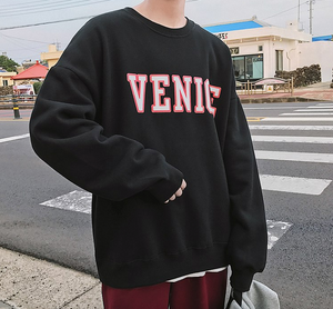 [Korean Style] Venice Letter Printing Sweatshirts