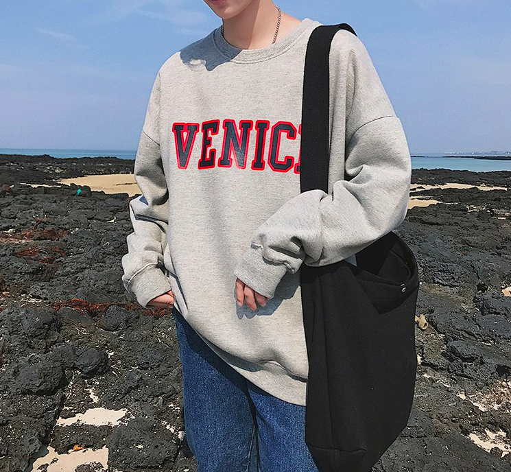 [Korean Style] Venice Letter Printing Sweatshirts