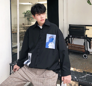 [Korean Style] Trendy Patchwork Shirts
