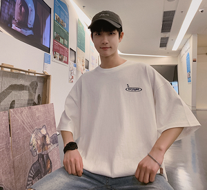 [Korean Style] Back Patchwork Oversized T-Shirts