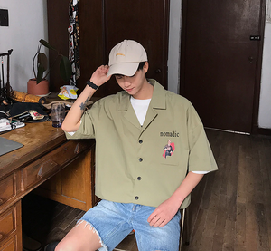 [Korean Style] Nomadic Casual 1/2 Shirts