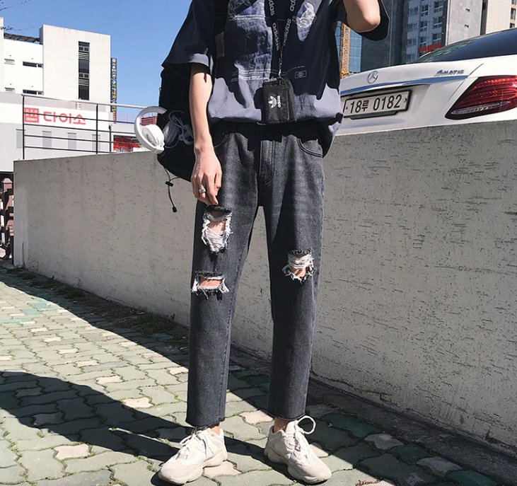 [Korean Style] 3 Colors Sand Wash Jeans