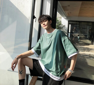 [Korean Style] Morris Two Piece Layered T-shirts