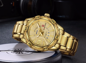 NAVIFORCE Gold Quartz Wristwatches