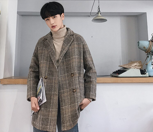[Korean Style] Unis Fleece Plaid Jackets