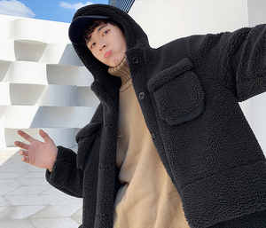 [Korean Style] Terry Single Breasted Oversized Coats