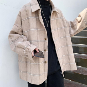 [Korean Style] Tartan Viscose Jacket
