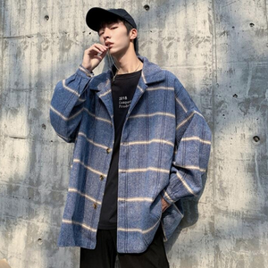 [Korean Style] Tartan Viscose Jacket