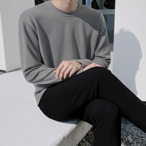[Korean Style] 4 Colors Long-sleeved Cotton T-shirts