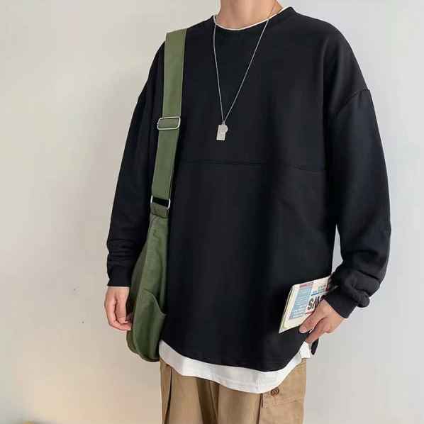 [Korean Style] Rogy Round Neck Oversized Sweatshirts