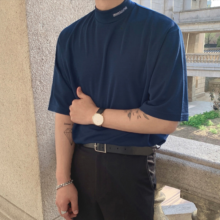 Korean 2025 black turtleneck