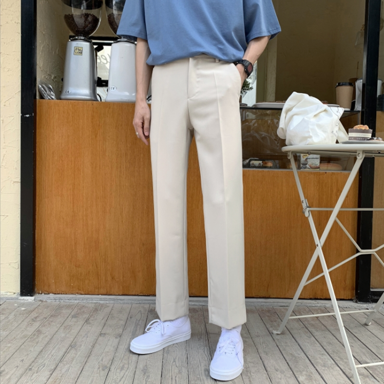 [Korean Style] 2 Colors Hun Straight Casual Pants