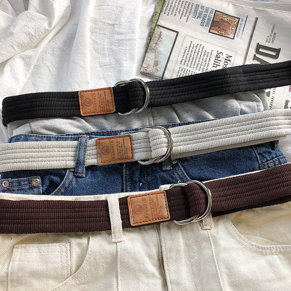 [Korean Style] Retro Canvas Casual Belts