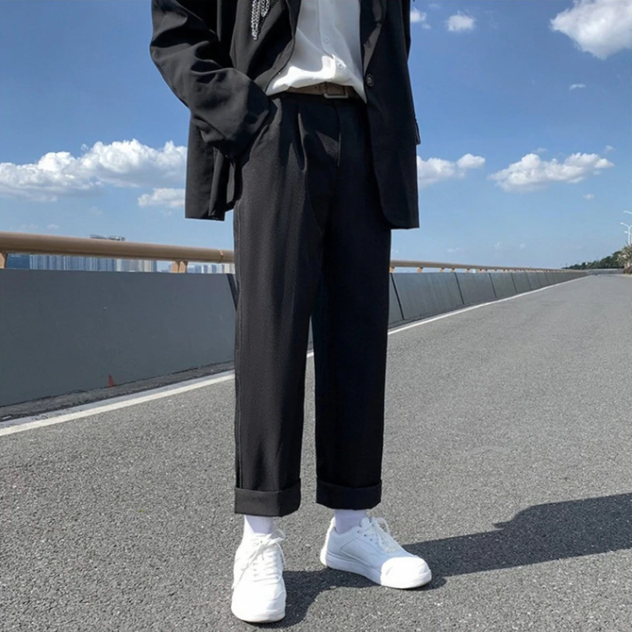 [Korean Style] Arthur Baggy Straight Pants