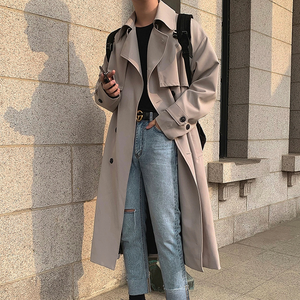 [Korean Style] 2 Colors Double-Breasted Trench Jackets