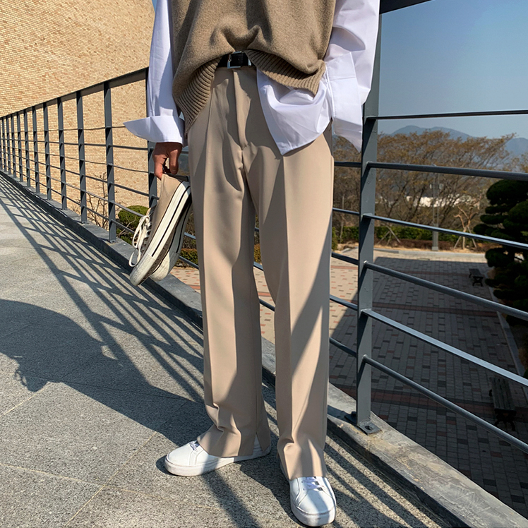 Korean Style] 2 Color Straight Long Pants – Ordicle
