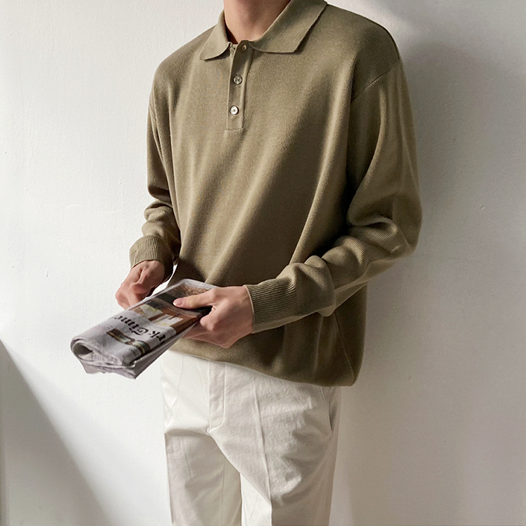 Korean Style] 2 Color Cotton Polo Shirts – Ordicle