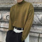 [Korean Style] 3 Color Turtleneck Solid Woolen Sweaters