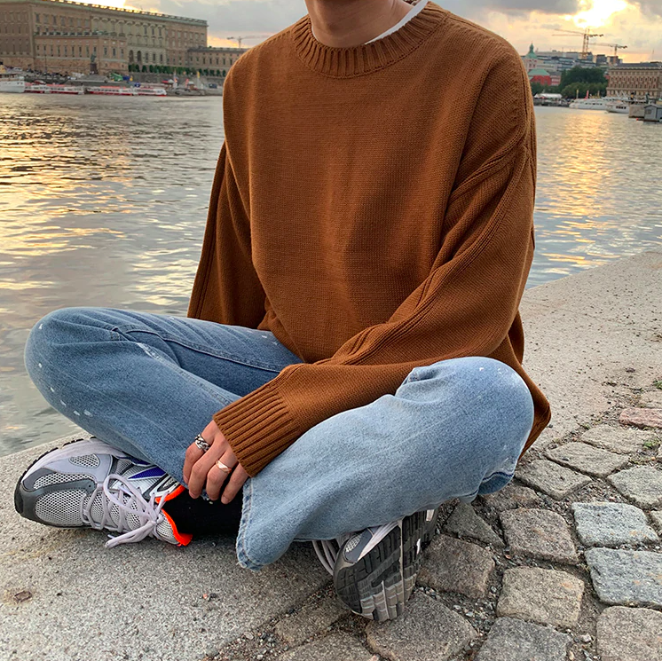 [Korean Style] 3 Color Oversize Wool Sweater