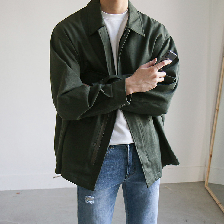 [Korean Style] 2 Colors Denny Retro Jacket