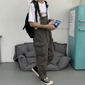 [Korean Style] Pettes Cargo Casual Overall Pants