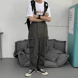 [Korean Style] Pettes Cargo Casual Overall Pants