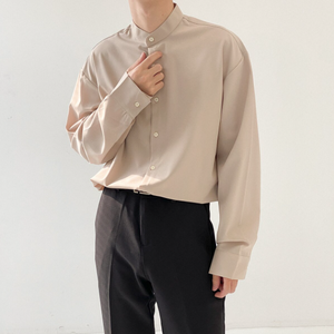 [Korean Style] 3 Colors Mandarin Collar Shirts