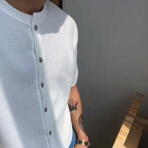 [Korean Style] 2 Colors Oversized Single-breasted Shirts