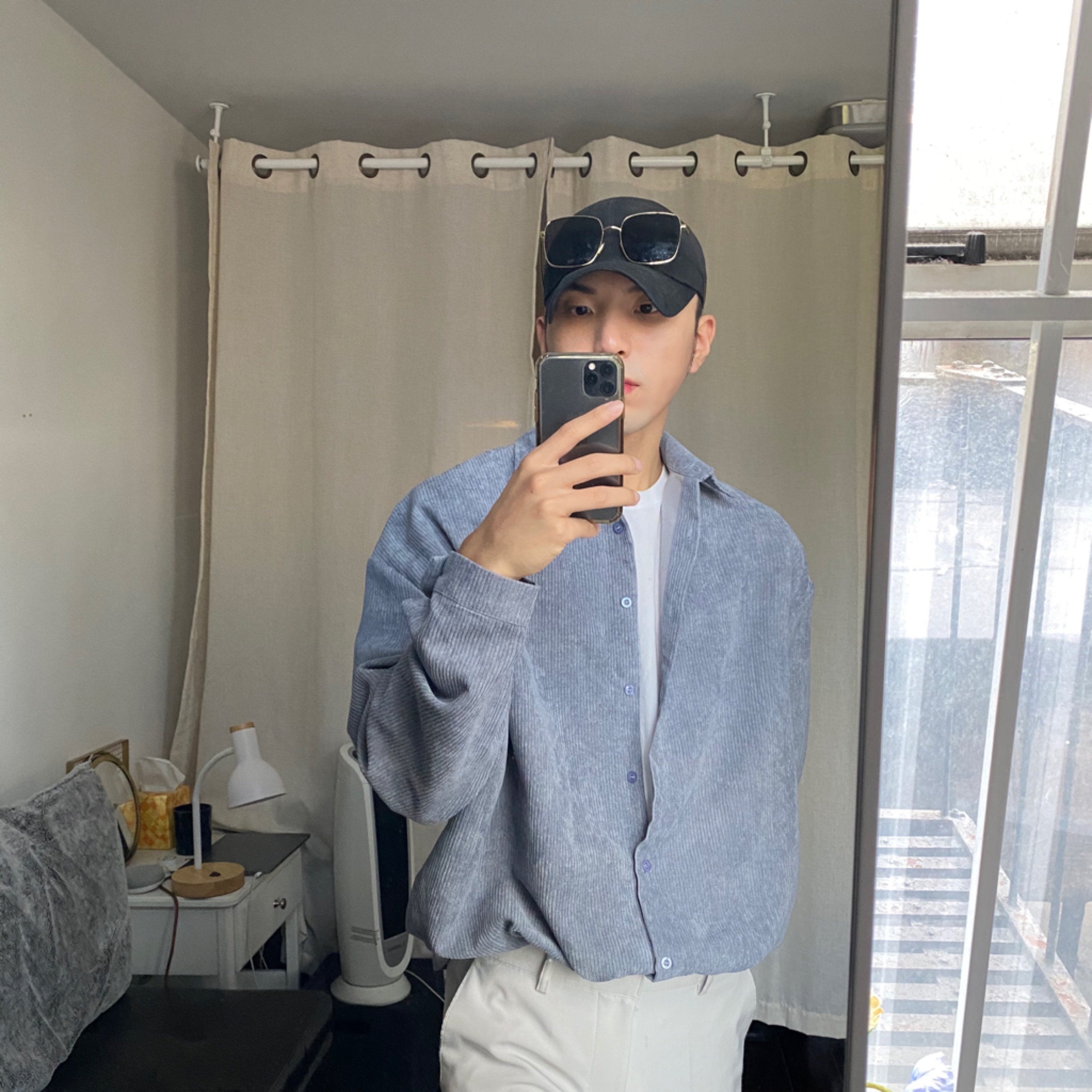[Korean Style] Bella Corduroy Unisex Oversized Shirts