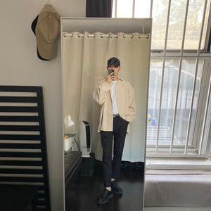 [Korean Style] Bella Corduroy Unisex Oversized Shirts