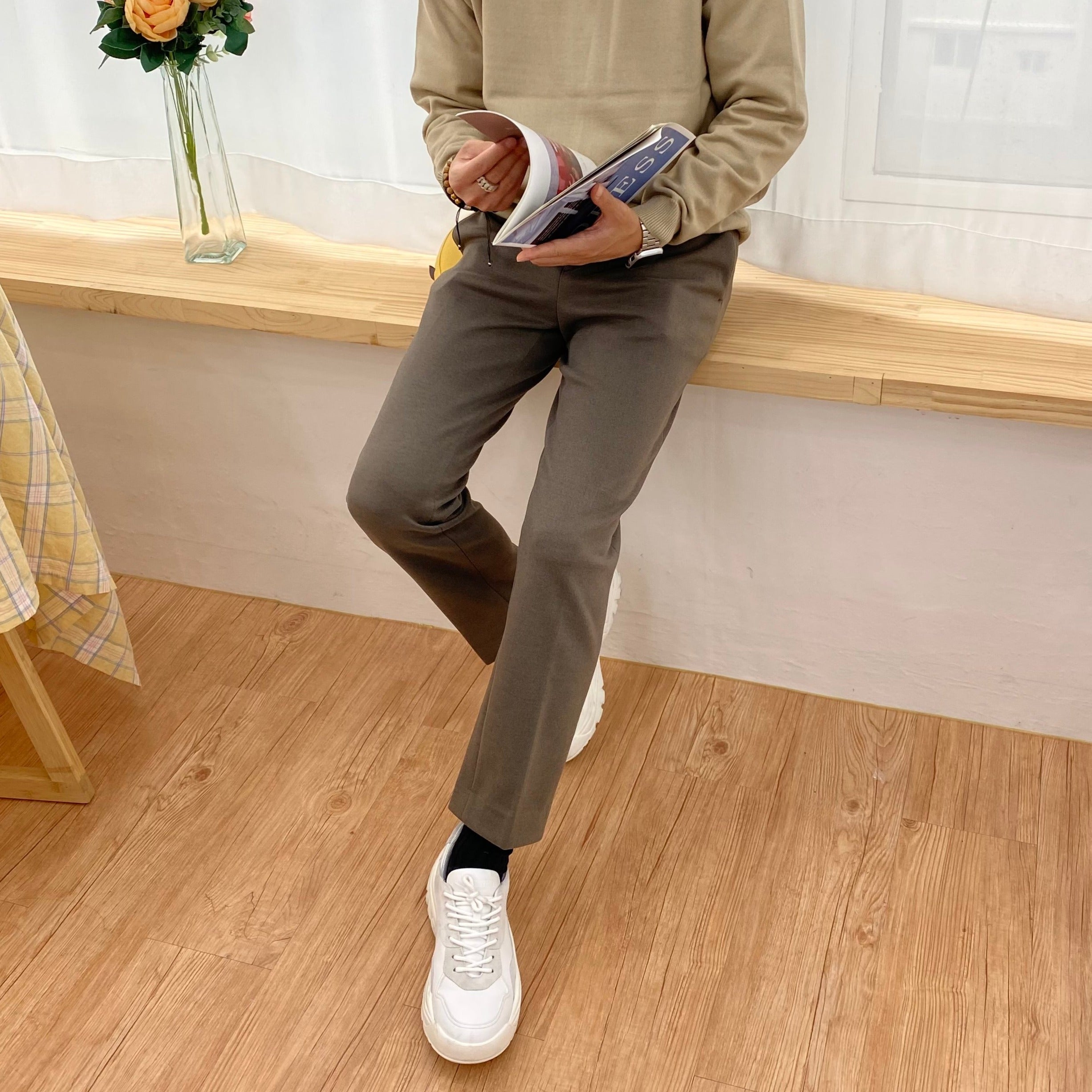 [Korean Style] Robin Wool Banding Pants