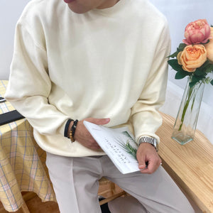 [Korean Style] Clean Round Knitted Sweaters