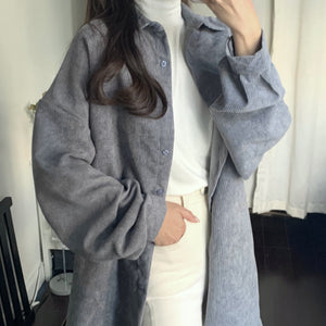 [Korean Style] Bella Unisex Oversized Button Down Blouses