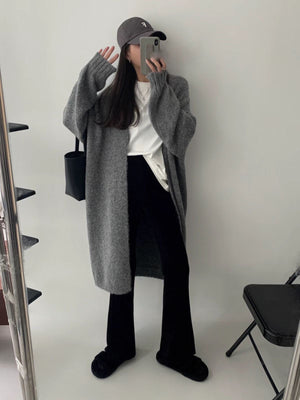 [Korean Style] 4 Color High Waist Corduroy Slit Flare Pants
