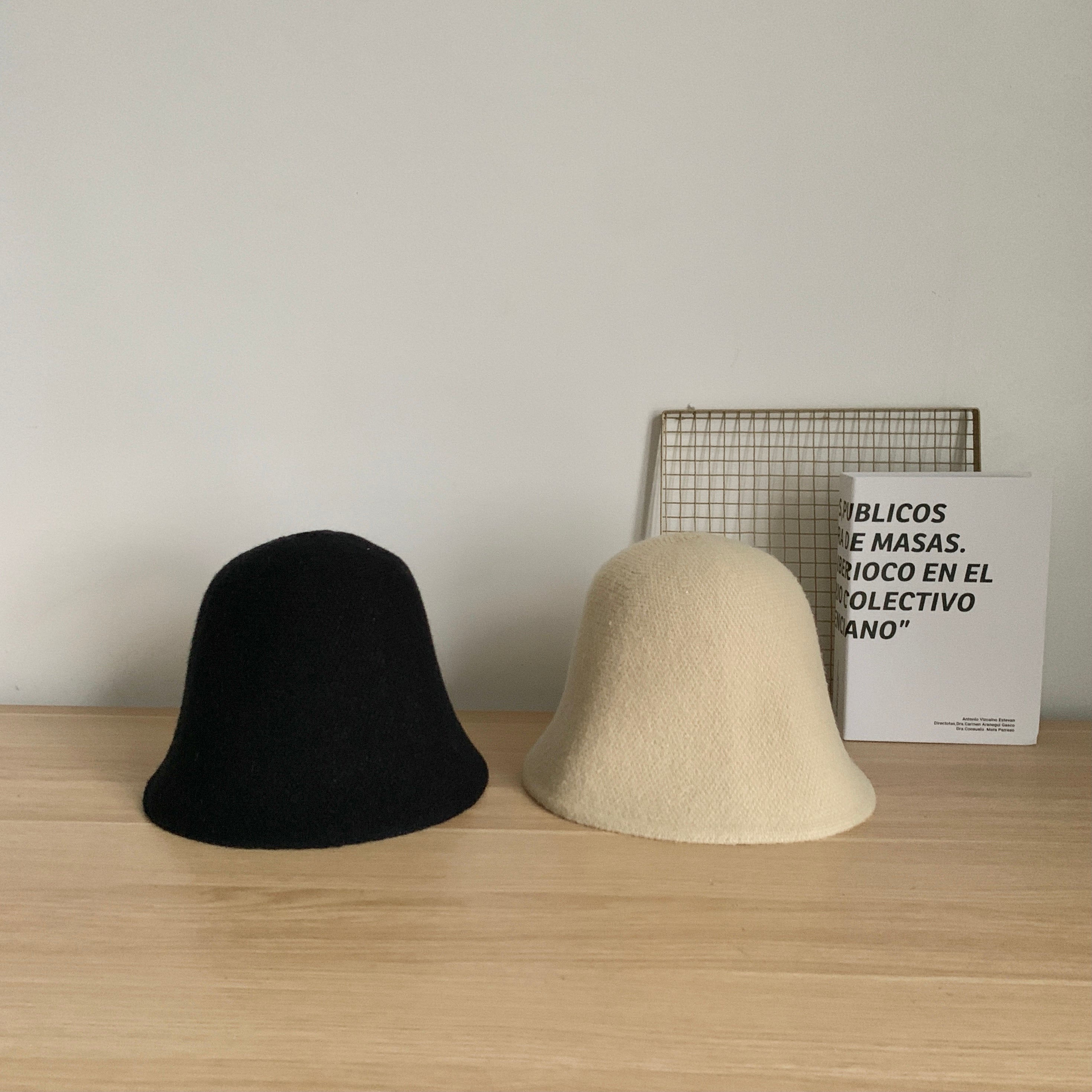 [Korean Style] Minimalistic Wool Blend Soft Felt Bucket Hat