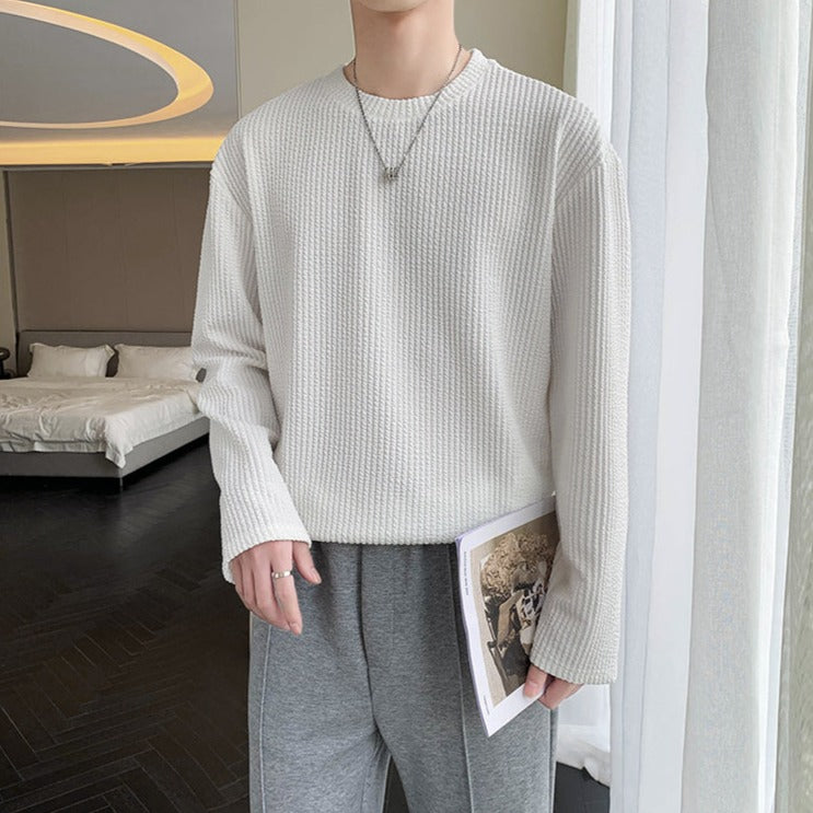 [Korean Style] 6 Colors Long Sleeved Knit Sweatshirts