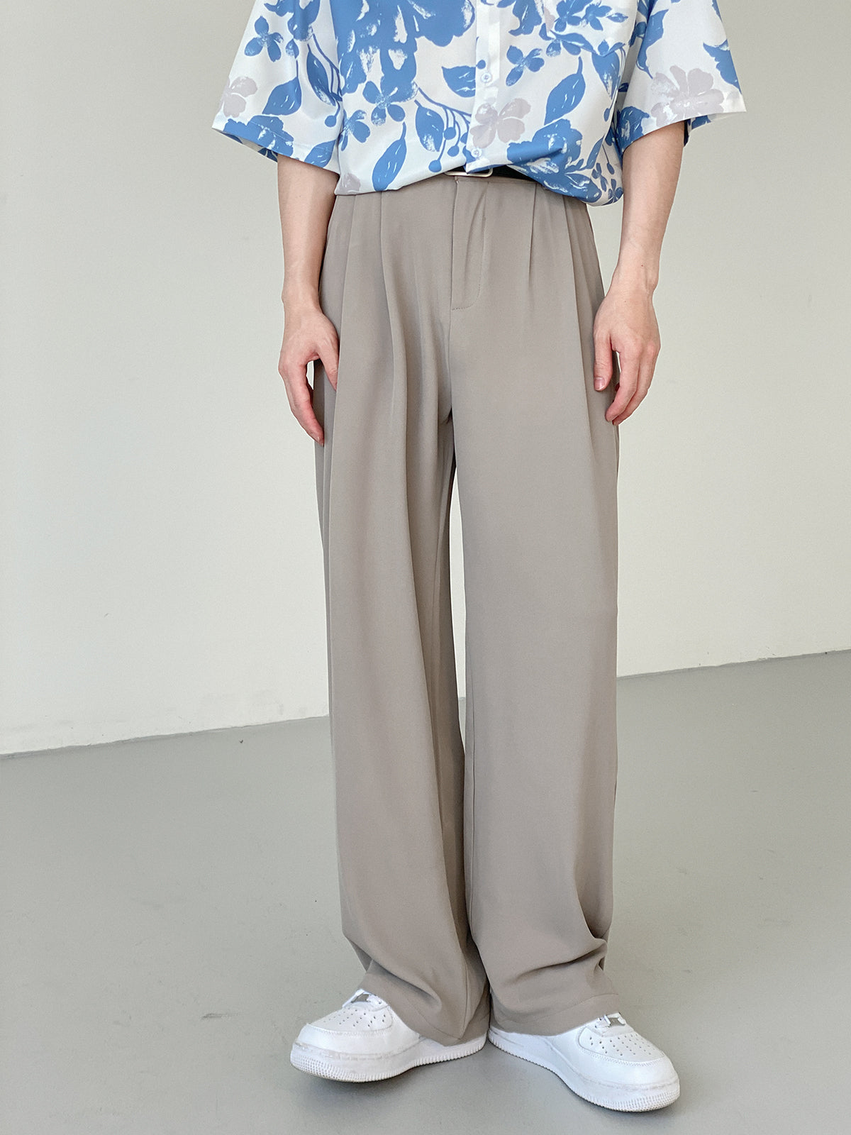 [Korean Style] 3 Colors Ice Silk Casual Wide Pants