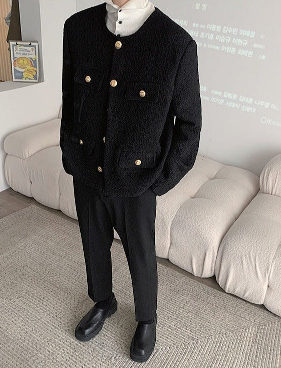 [Korean Style] Black/White Tweed Jackets