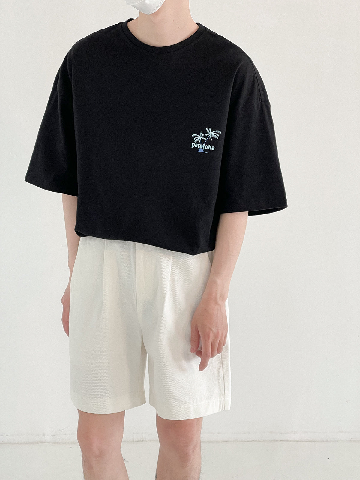 [Korean Style] 2 Color Cotton Casual Short Pants