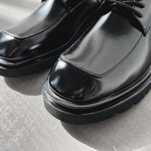 [Korean Style] Patent Leather Lace-Up Oxford Shoes